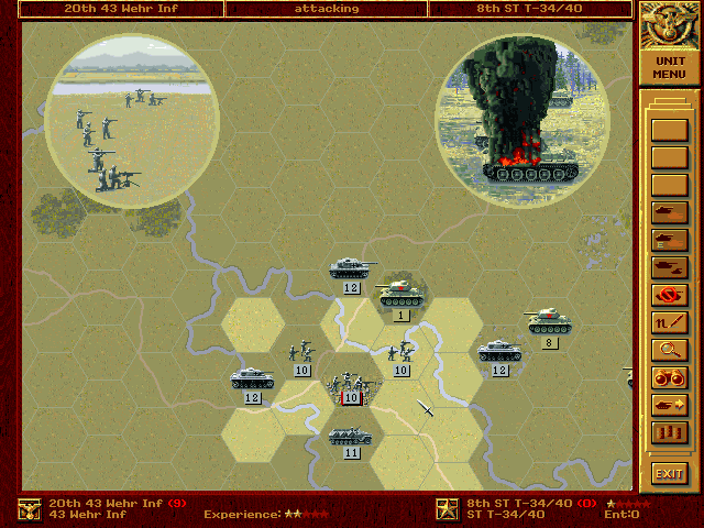 Panzer General screenshot 4 for Playstation